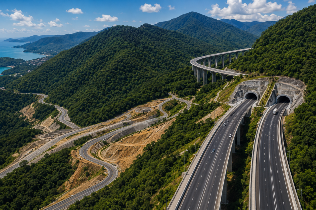 engenharia que atravessou a Serra do Mar