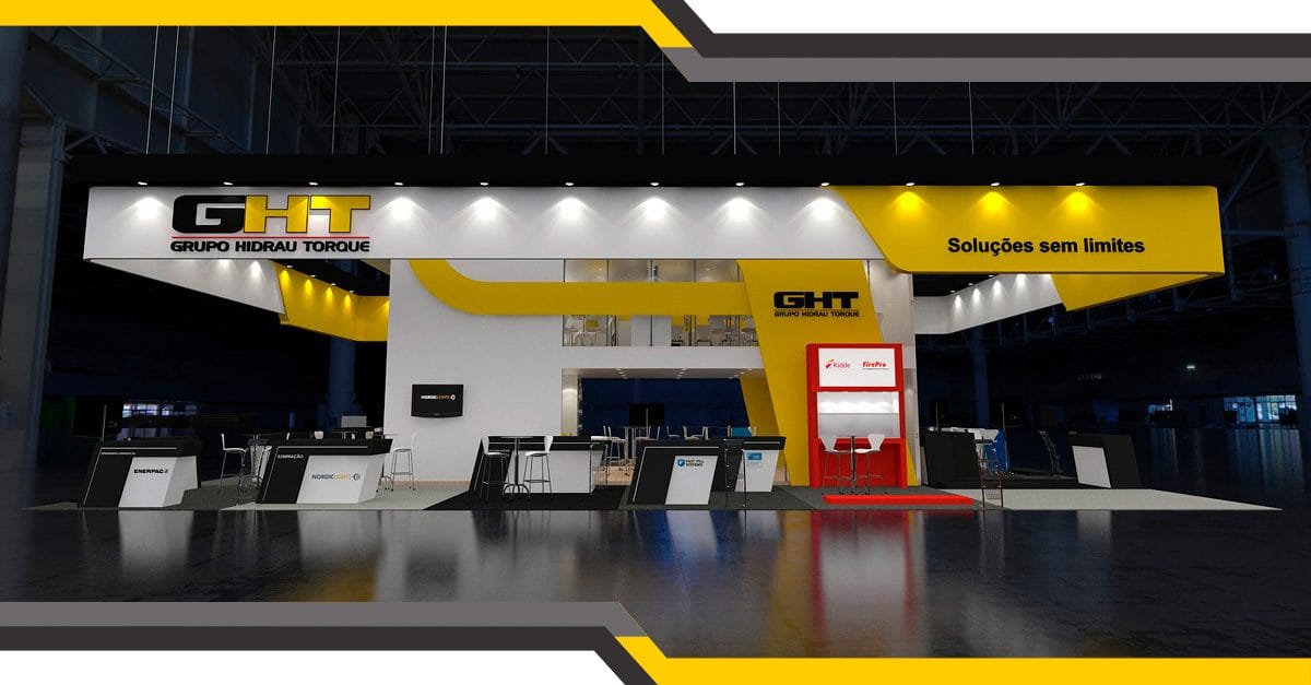 Thiago Lanza, da GHT, mostra novidade da empresa na feira M&T