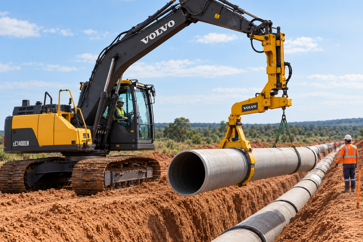 Assentador de tubos: tecnologia aumenta segurança e produtividade nas obras