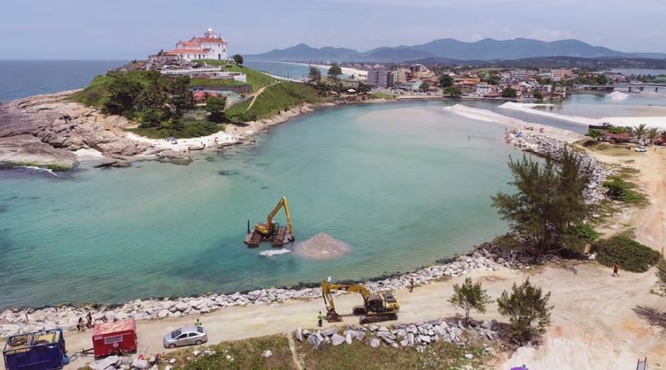 Desobstrução do Canal da Barra Franca, em Saquarema, RJ