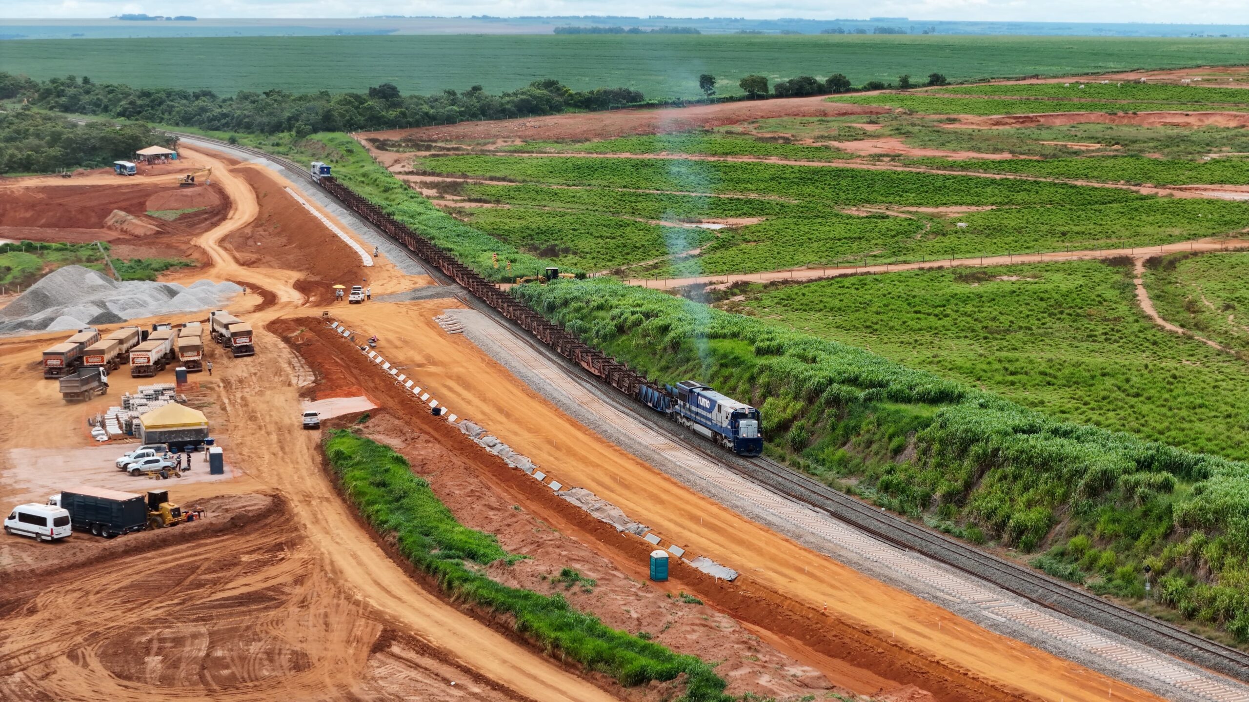 Rumo conclui obras estratégicas para implantação da Ferrovia Estadual de MT