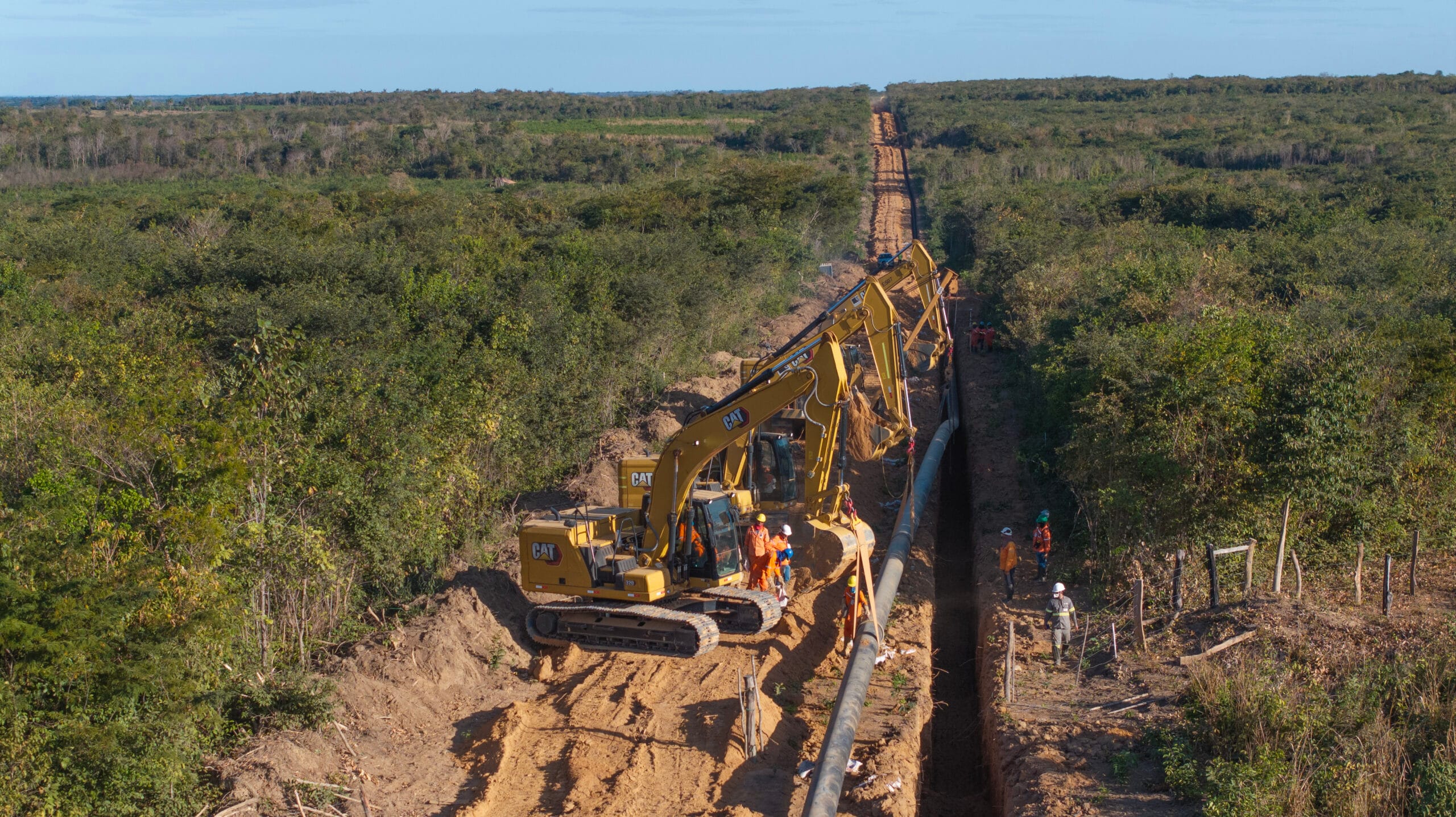 Obras do Gasoduto Sudoeste Gavião Belo aceleram na BA