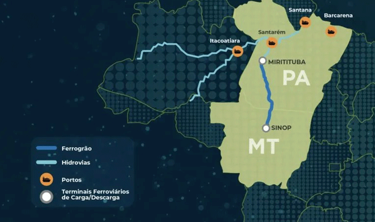 Rodovias continuam dominando o transporte de grãos a longa distância