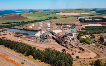 biometano da São Martinho, unidade de Santa Cruz, em Américo Brasiliense, SP, com capacidade de produção de gás natural renovável a partir da vinhaça de cana-de-açúcar