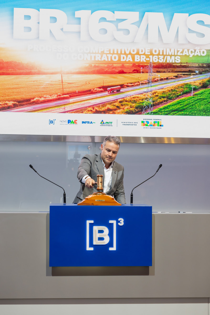 Ministério dos Transportes e ANTT realizam leilão na B3 para Processo Competitivo de Otimização do Contrato de Concessão da BR-163/MS
