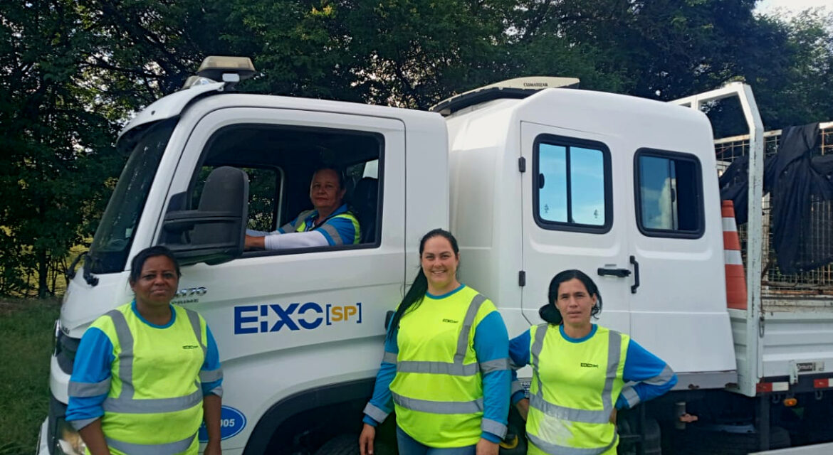 Primeira equipe feminina de Conservação reforça inclusão de mulheres nas rodovias da Eixo SP