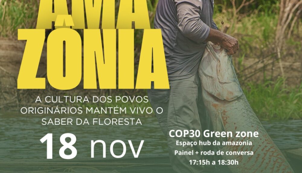 Capa do livro “Amazônia: A cultura dos povos originários mantém vivo o saber da floresta”, lançado pela M3 Editorial na COP 30 em Belém (PA).