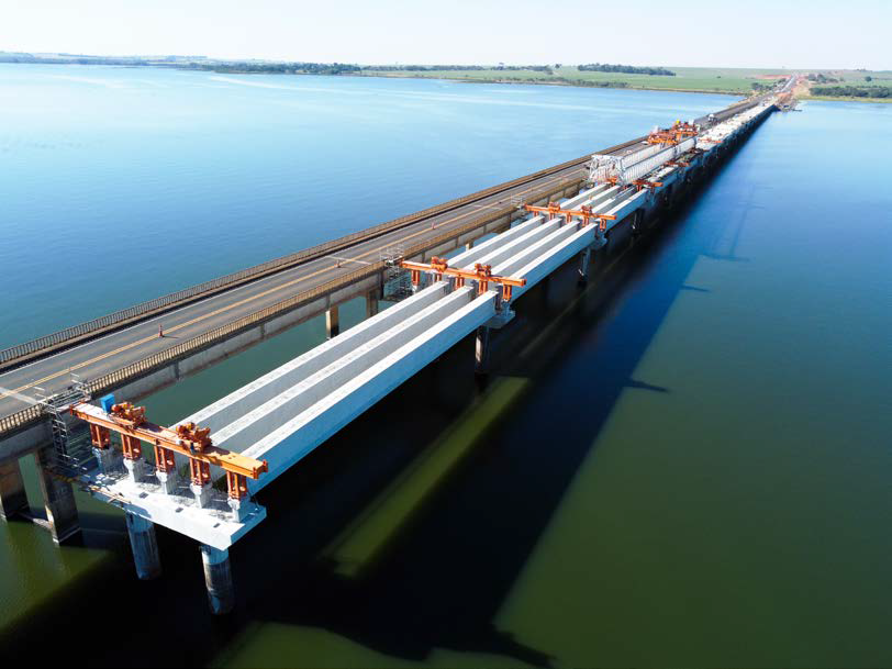 Na SP-333 a duplicação da maior ponte do Estado