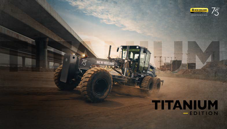 New Holland Construction celebra 75 anos no Brasil com série limitada de motoniveladora