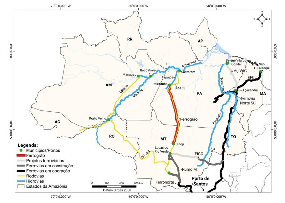 Ferrogrão: rota alternativa reduz capex e impacto ambiental