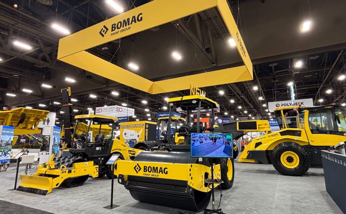 Conexpo 2026: Bomag apresenta operação autônoma de rolo compactador