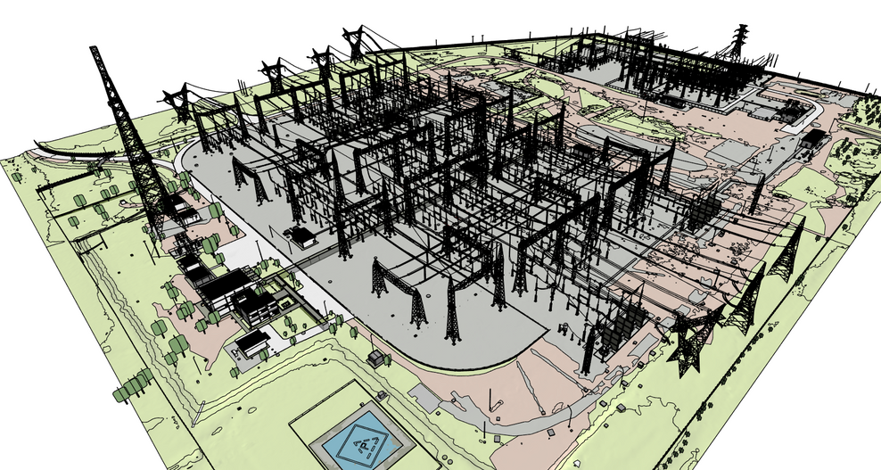 Implantação da metodologia GeoBIM e criação de Digital Twin das subestações
