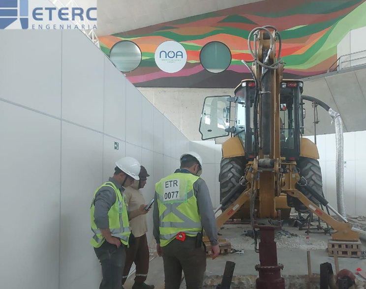 Fundações helicodais são cravadas na ampliação do terminal de Belém, sem afetar operação