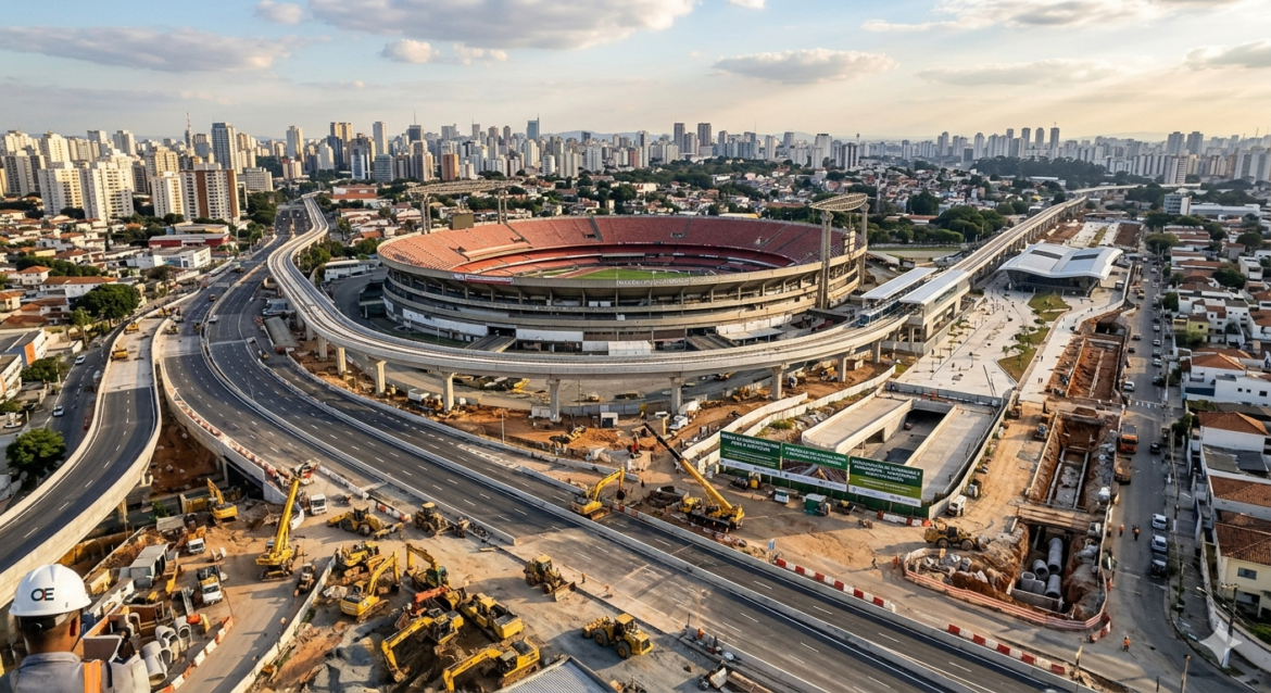 Muito além dos estádios: As grandes obras de drenagem e mobilidade urbana para a Copa 2026