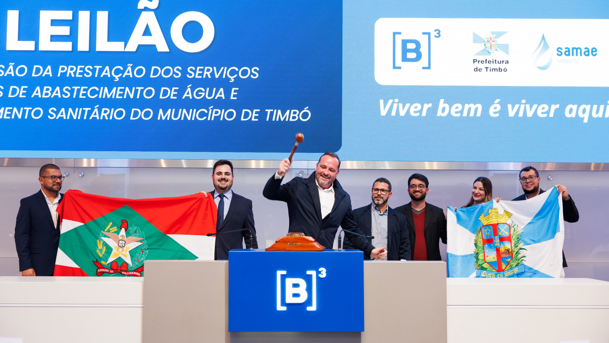 CASAN vence leilão de saneamento da Prefeitura de Timbó