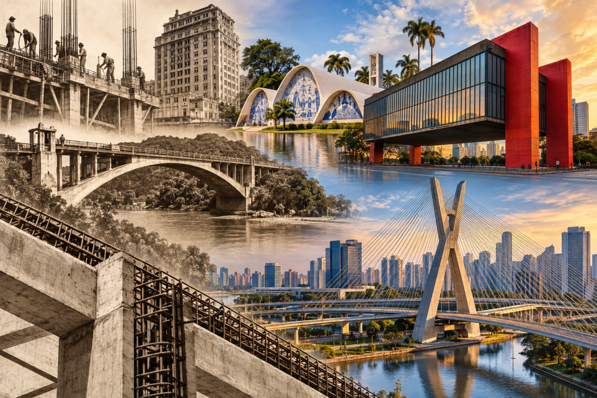 História do concreto armado no Brasil: obras e engenheiros que transformaram a construção civil